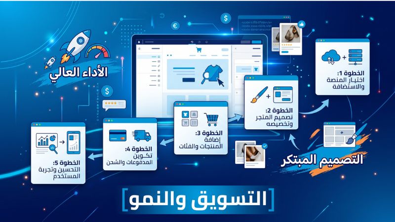 كيفية انشاء متجر الكتروني